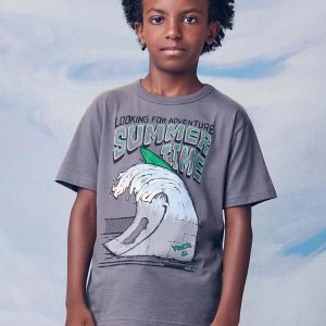 Camiseta Infantil Summer Time Cinza