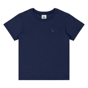 Camiseta Menino Meia Malha Azul