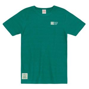 Camiseta Menino em Malha Texturizada Verde