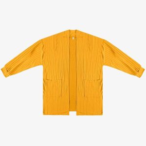 Cardigan Feminino Pluz Size Amarelo