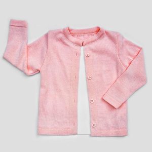 Cardigan Infantil Feminino Rosa