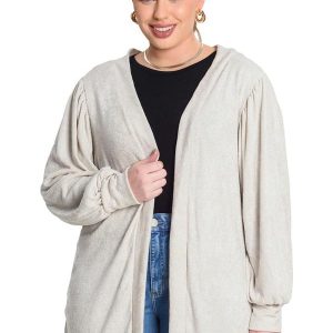 Cardigan Tricot Shine Bege