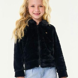 Casaco Infantil Feminino Preto