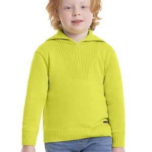 Casaco em Tricô Infantil Menino Verde