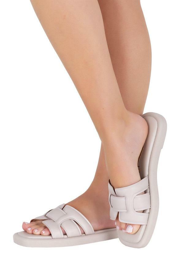 Chinelo Vizzano Cinza em Sintético