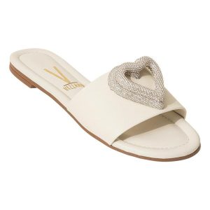 Chinelo Vizzano Off White em Sintético