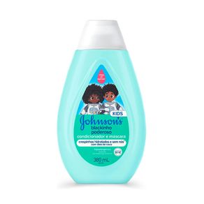 Condicionador e Máscara Infantil Para Cabelos Crespos Johnson's Kids Blackinho Poderoso 380ml