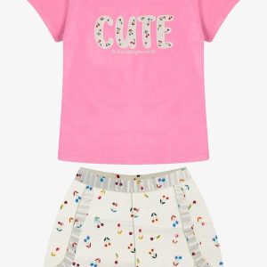 Conjunto Blusa com Shorts Feminino Bege