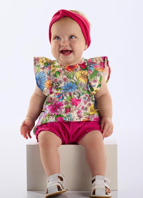 Conjunto Blusa e Calcinha Bebê Branco
