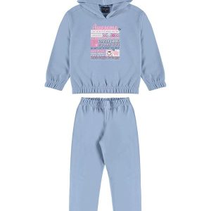 Conjunto Blusão e Calça Infantil Azul