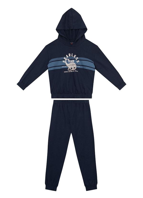 Conjunto Blusão e Calça Infantil Azul