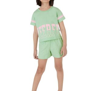 Conjunto Cheerful em Malha Verde Menta
