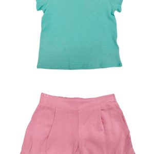 Conjunto Curto Bebê Rosa