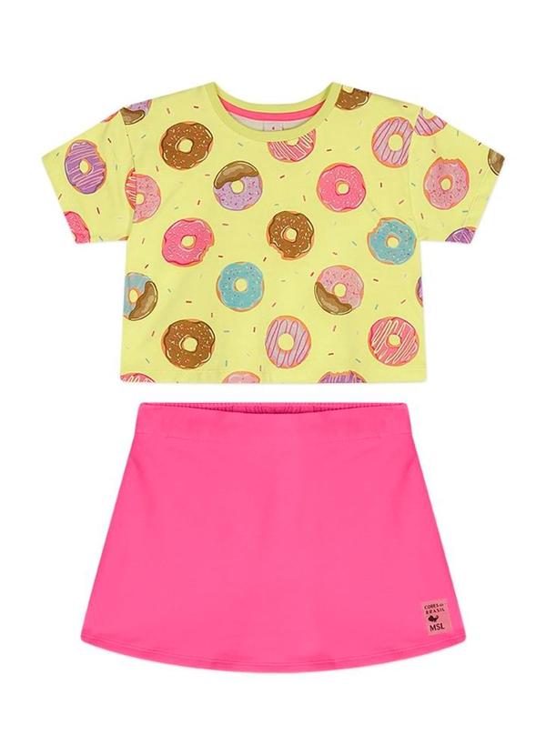 Conjunto Curto Moletom Infantil Verde