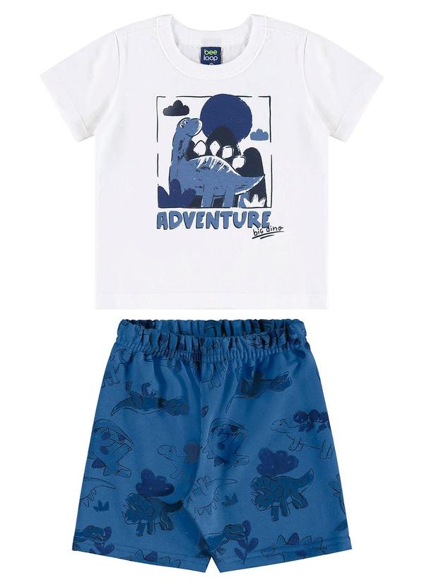 Conjunto Dino Adventure Infantil Branco