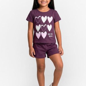 Conjunto Feminino Infantil Seletc Roxo
