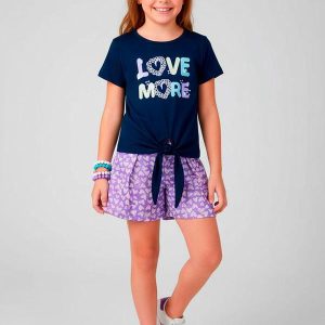 Conjunto Feminino Love More Marinho
