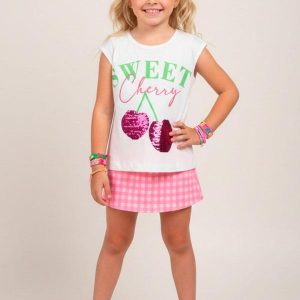 Conjunto Feminino Sweet Cherry Creme