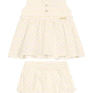 Conjunto Infantil Bata com Calcinha Bege