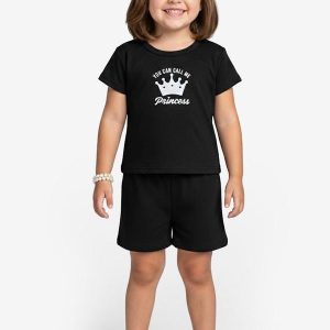 Conjunto Infantil Blusa com Shorts Preto