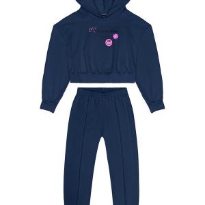Conjunto Infantil Blusão e Calça Azul