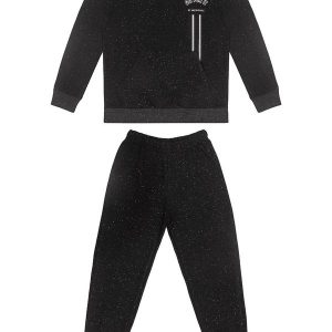 Conjunto Infantil Blusão e Calça Preto