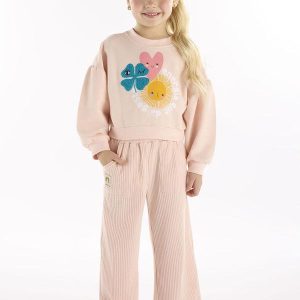 Conjunto Infantil Blusão e Calça Rosa