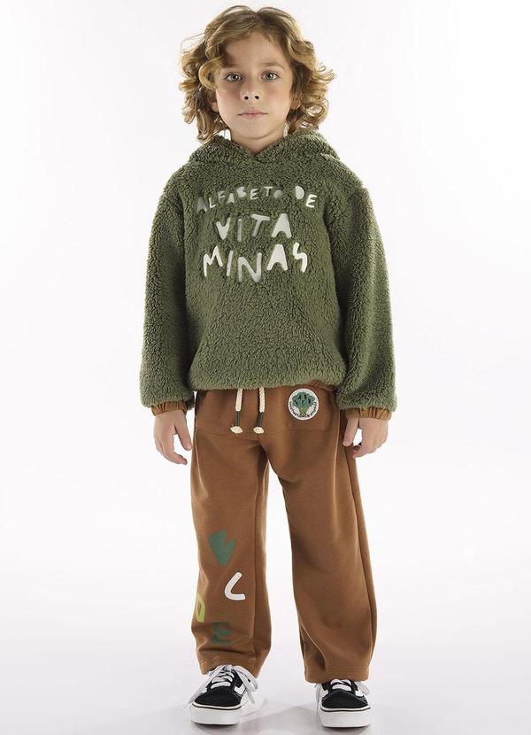 Conjunto Infantil Blusão e Calça Verde