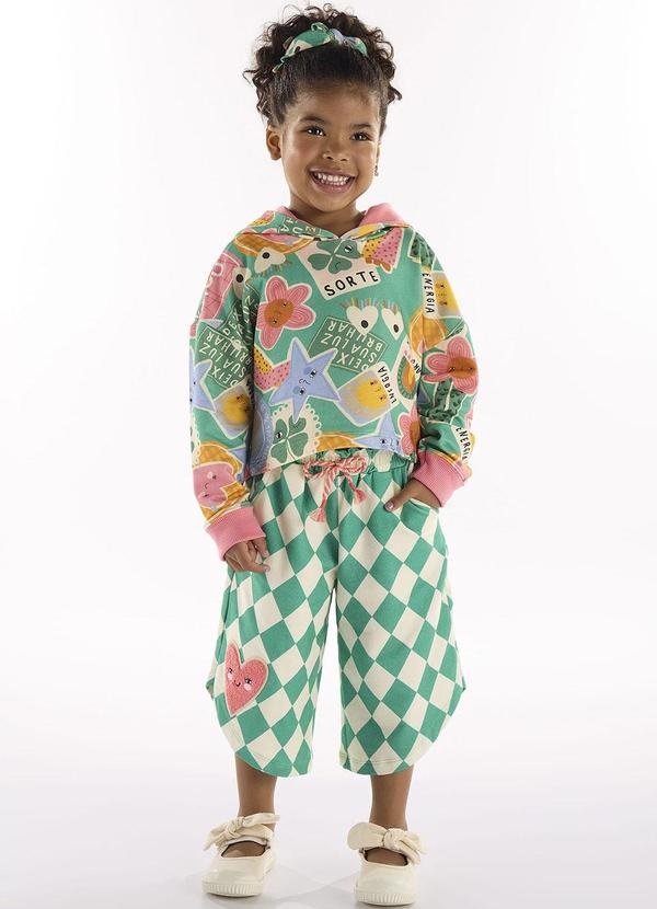 Conjunto Infantil Blusão e Calça Verde