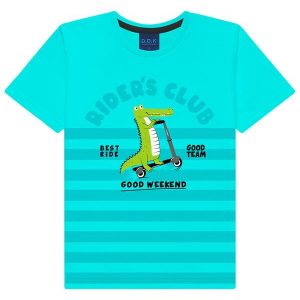 Conjunto Infantil Camiseta e Bermuda Azul