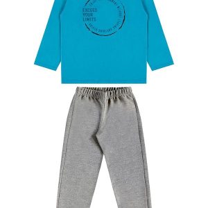 Conjunto Infantil Camiseta e Calça Azul