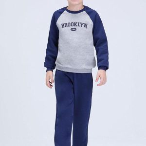 Conjunto Infantil Inverno Moletom Marinho