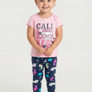 Conjunto Infantil Love Rosa