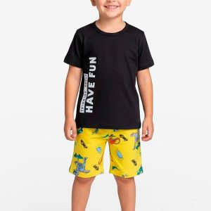 Conjunto Infantil Masculino Amarelo