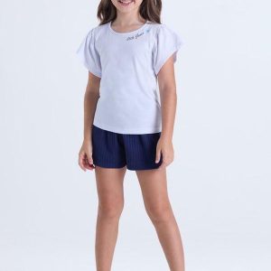 Conjunto Infantil Menina Babado Fofo Branco