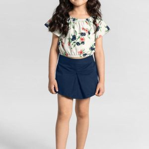 Conjunto Infantil Menina Bege