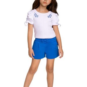 Conjunto Infantil Menina Bordado Branco