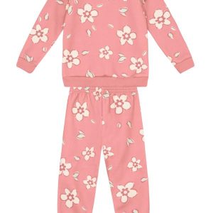 Conjunto Infantil Menina Floral Rosa