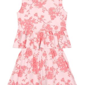 Conjunto Infantil Menina Floral Rosa
