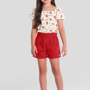 Conjunto Infantil Menina Florido Natural