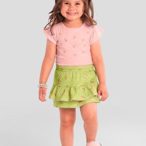 Conjunto Infantil Menina Florido Rosa