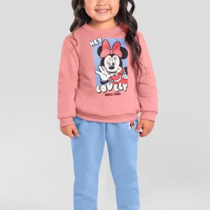 Conjunto Infantil Menina da Minnie Mouse Rosa