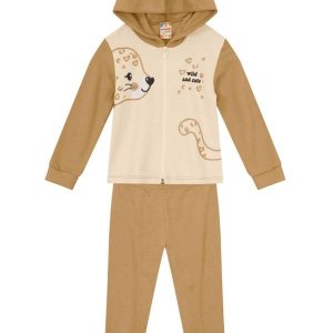 Conjunto Infantil Menina de BichinhosMarrom