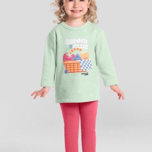 Conjunto Infantil Menina de Frutinhas Verde