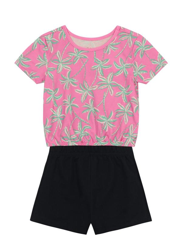 Conjunto Infantil Menina de Morango Rosa