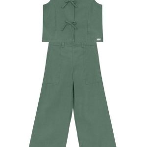 Conjunto Infantil Menina em Alfaiataria Verde
