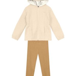 Conjunto Infantil Menina em Cotton Bege