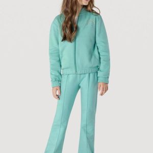 Conjunto Infantil Menina em Moletom Verde