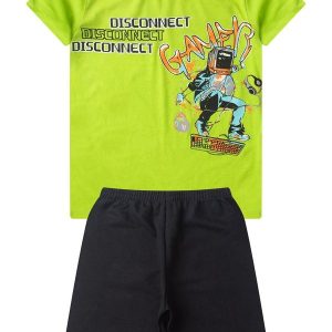 Conjunto Infantil Menino Básico Curto Verde