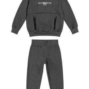 Conjunto Infantil Menino Bolsos com Zíper Cinza